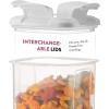 imageAirtight Food Storage Containers With Lids 5 Piece BPA Free Plastic Kitchen Pantry Storage Containers  Dry Food Storage Containers Set For Pasta Cereal Flour Sugar Coffee Rice Nuts Snacks