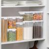 imageAirtight Food Storage Containers With Lids 5 Piece BPA Free Plastic Kitchen Pantry Storage Containers  Dry Food Storage Containers Set For Pasta Cereal Flour Sugar Coffee Rice Nuts Snacks