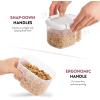 imageAirtight FoodStorage Containers With Lids BPAFree Plastic Kitchen Pantry Storage Containers  DryFoodStorage Containers Set For Flour Cereal Sugar Coffee Rice Nuts Snacks Etc White