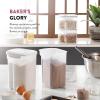 imageAirtight FoodStorage Containers With Lids BPAFree Plastic Kitchen Pantry Storage Containers  DryFoodStorage Containers Set For Flour Cereal Sugar Coffee Rice Nuts Snacks Etc White