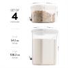 imageAirtight FoodStorage Containers With Lids BPAFree Plastic Kitchen Pantry Storage Containers  DryFoodStorage Containers Set For Flour Cereal Sugar Coffee Rice Nuts Snacks Etc White