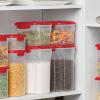 imageAirtight FoodStorage Containers With Lids BPAFree Plastic Kitchen Pantry Storage Containers  DryFoodStorage Containers Set For Flour Cereal Sugar Coffee Rice Nuts Snacks Etc Red