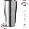 imageExpert Cocktail Shaker Home Bar Set  14 Piece Stainless Steel Bar Tools Kit with Shaking Tins Flat Bottle Opener Double Bar Jigger Hawthorne Strainer Shot Glasses Bar Spoon and 6 Pour Spouts14 Piece