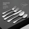 imageFineDine 20Piece Stainless Steel Silverware Set  Kitchen Utensils Set Serving For 4 Cutlery Set  Flatware Set Includes Spoons Forks ampamp Knifes  Dishwasher Safe Stainless Steel Utensils Set