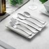 imageFineDine 20Piece Stainless Steel Silverware Set  Kitchen Utensils Set Serving For 4 Cutlery Set  Flatware Set Includes Spoons Forks ampamp Knifes  Dishwasher Safe Stainless Steel Utensils Set