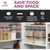 imageFineDine Airtight Food Storage Container Sets for Kitchen Pantry Organization and Storage  12Piece Set with Lids for Flour Sugar Cereal and More Grey
