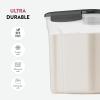 imageFineDine Airtight FoodStorage Containers With Lids BPAFree Plastic Kitchen Pantry  DryFoodStorage Containers Set For Flour Cereal Sugar Coffee Rice Nuts Snacks Etc Gray