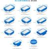 imageFineDine Food Storage Containers With Lids 40Piece Airtight Leakproof BPAFree Durable Plastic Food Containers for Leftovers  Freezer Microwave ampamp DishwasherSafe Blue
