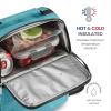 imageFineDine Lunch Bag with Glass Containers  Insulated Lunch Box for Women and Men  Leakproof Locking Lids ampamp Ice Pack  2Compartment Cooler Tote for Work Summer Sky