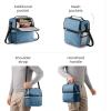 imageFineDine Lunch Bag with Glass Containers  Insulated Lunch Box for Women and Men  Leakproof Locking Lids ampamp Ice Pack  2Compartment Cooler Tote for Work Denim