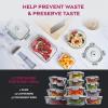 imageFineDine Vacuum Seal Glass Food Storage Containers With Hand Pump 25 Piece Set Airtight Pantry Kitchen Storage Containers wLids Meal Prep Containers for Lunch Leftovers