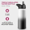 imageFineDine Water Bottle  Stainless Steel Insulated Water Bottle with Straw Lid Flip Lid ampamp WideMouth Cap  Keeps Hot and Cold  25 Oz  739ml  Army GreenDreamy BlackWhite