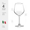 imagePaksh Novelty Italian Red Wine Glasses  18 Ounce  Wine Glass Clear Set of 418 OZ  Red Wine