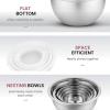imageStainless Steel Mixing Bowls Set with Lids Home Kitchen Cooking Essentials Household Must Haves for Baking 5 PiecesSilver