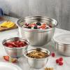 imageStainless Steel Mixing Bowls Set with Lids Home Kitchen Cooking Essentials Household Must Haves for Baking 5 PiecesSilver