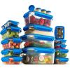 imageFineDine Food Storage Containers With Lids 40Piece Airtight Leakproof BPAFree Durable Plastic Food Containers for Leftovers  Freezer Microwave ampamp DishwasherSafe Blue