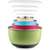 imageStainless Steel Mixing Bowls Set with Lids Home Kitchen Cooking Essentials Household Must Haves for Baking 5 PiecesVibrant Colors