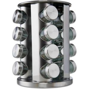 imageFineDine Stainless steel round spice rack 16 Pack16 Pack