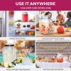 imageFineDine Glass Drink Dispenser for Fridge  1 Gallon Water Laundry Detergent Juice or Beverage Dispenser for Parties with Spigot  Serveware for BBQ Picnic Pool Party and Social Events2 Gallon
