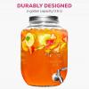 imageFineDine Glass Drink Dispenser for Fridge  1 Gallon Water Laundry Detergent Juice or Beverage Dispenser for Parties with Spigot  Serveware for BBQ Picnic Pool Party and Social Events2 Gallon