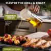 imageFineDine 16oz Olive Oil Sprayer for Cooking 2 in 1 Olive Oil Dispenser Bottle for Kitchen Air Fryer Salad BBQ ampamp Baking  Dual Spray Mist ampamp Stream with Measurement Marks BlackWhite