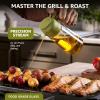 imageFineDine 16oz Olive Oil Sprayer for Cooking 2 in 1 Olive Oil Dispenser Bottle for Kitchen Air Fryer Salad BBQ ampamp Baking  Dual Spray Mist ampamp Stream with Measurement Marks BlackGreen