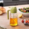 imageFineDine 16oz Olive Oil Sprayer for Cooking 2 in 1 Olive Oil Dispenser Bottle for Kitchen Air Fryer Salad BBQ ampamp Baking  Dual Spray Mist ampamp Stream with Measurement Marks BlackGreen