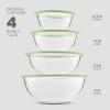 image8Piece BPAFree Glass Mixing Bowl Set with Lids  Nesting Design Easy Grip For Meal Prep amp Food Storage