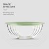 image8Piece BPAFree Glass Mixing Bowl Set with Lids  Nesting Design Easy Grip For Meal Prep amp Food Storage