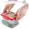 imageDual Compartment Lunch Containers 2 Set BPAFree Airtight Bento Box Sandwich Container amp 2 SaladDressing Container To Go  Microwave and DishwasherSafe Lunch Containers Perfect Size for Lunch Box