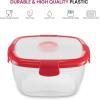 imageDual Compartment Lunch Containers Set  BPAFree Airtight Bento Box  Cutlery Set With SaladDressing Container To Go  Microwave and DishwasherSafe Lunch Containers Perfect Size for Lunch Box