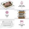 imageFineDine 12Piece Superior Glass Food Storage Containers Set 32oz Capacity  Newly Innovated Hinged Locking lids  100 Leakproof Glass MealPrep Containers FreezertoOvenSafe Grey