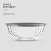 imageSuperior Glass Mixing Bowls with Lids  8Piece Mixing Bowl Set with BPAFree lids SpaceSaving Nesting Bowls  Easy Grip amp Stable Design for Meal Prep amp Food Storage Glass bowl For Cooking Baking
