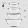 imageSuperior Glass Mixing Bowls with Lids  8Piece Mixing Bowl Set with BPAFree lids SpaceSaving Nesting Bowls  Easy Grip amp Stable Design for Meal Prep amp Food Storage Glass bowl For Cooking Baking
