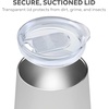 image:imageFineDine Triple Insulated Wine Tumbler With Lid 4 Pack 12oz Stainless Steel Set Tumblers Keep Drinks Hot amp Cold for Outdoors Beach Picnics Unbreakable Glasses With BPA Free Lids WhiteBlackWhiteBlack